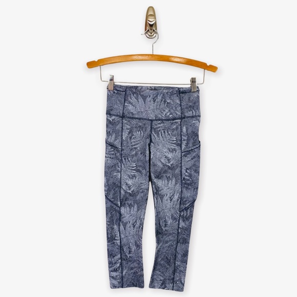 Lululemon Fast & Free Crop (19") Kindred Spirit Alpine White Multi - Picture 4 of 9